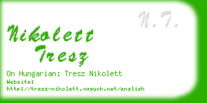 nikolett tresz business card